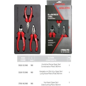 Opak Pense Seti 160MM ( 3 Parça )
