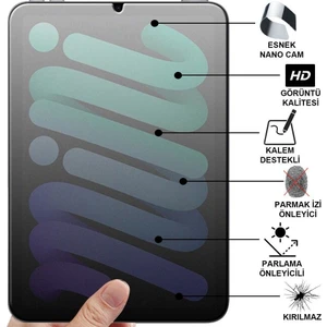 Samsung Galaxy Tab S6 Lite SM-P610 Mat Kırılmaz Cam Nano Ekran Koruyucu