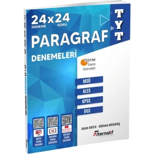 Alternatif Yayıncılık Tyt Paragraf 24X24 Denemesi