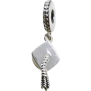 Mezuniyet Kep Charm | 925 Ayar Gümüş