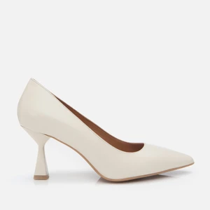 01AYH304140A400  Deri Ekru Kadın Stiletto