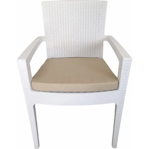 Bykutlay Süngerli Fermuarlı Tek Alt Rattan Sandalye Minderi