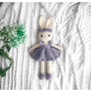Banu Bebe Amigurimi Banubebe Elbiseli Tavşan