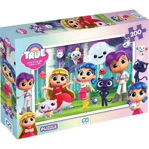 Ca Games True ve Gökkuşağı Krallığı Lisanslı 200 Parça 33X48CM Çocuk Puzzle Yapboz Serisi