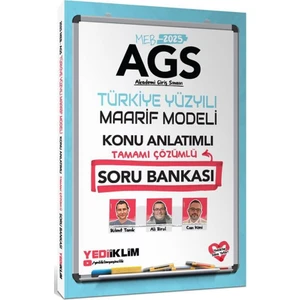 Yediiklim Yayınları   2025 MEB AGS Türkiye Yüzyılı Maarif Modeli Konu Anlatımlı Tamamı Çözümlü Soru Bankası