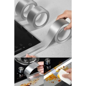 Alüminyum Yanmaz Kendinden Yapışkanlı Folyo Bant Soba Boru Bandı Folyo Su Sızdırmaz Bant