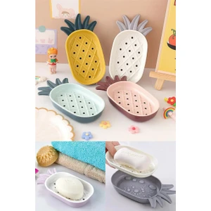 Ananas Figürlü Dekoratif Katı Sabunluk Mutfak Banyo Sabun Tutacağı