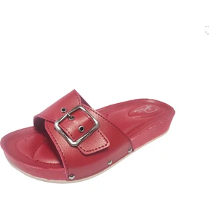 9014-25 Deri Anatomik Tek Bantli Kadın Terlik