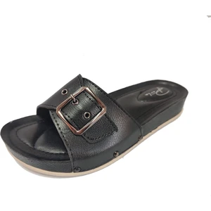 9014-25 Deri Anatomik Tek Bantli Kadın Terlik