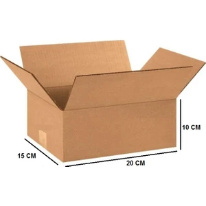 Ambalaj Markt Tek Oluklu Kargo Kolisi 20x15x10 Cm Esmer C Dalga 20 Adet
