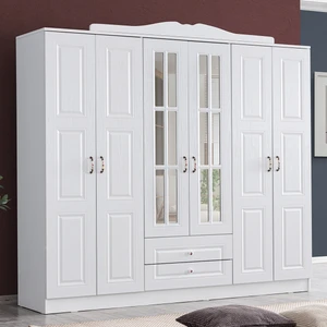 Mdf Yüzey Gardırop, Country West 6 Kapaklı Dolap