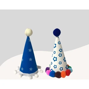 Kediler ve Küçük Irk Köpekler Için 2li Parti Şapkası PS83 (El Yapımı)