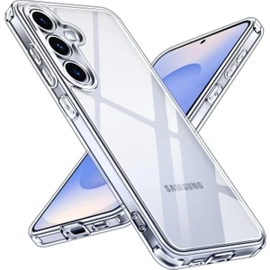 M.tk moveteck Samsung Galaxy S25 Plus Kılıf Kamera Çıkıntılı Korumalı Renksiz Yumuşak Şeffaf Silikon Kapak