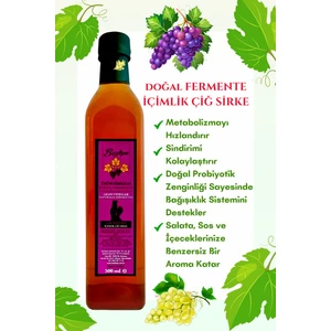 Üzüm Sirkesi Doğal Fermente Cam 500 ml