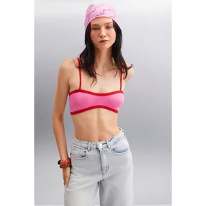 Rosalında Kadın Crop Pembe Büstiyer