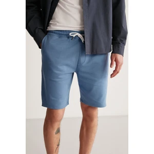 Uncertain Erkek Comfort Fit Koyu Mavi Şort & Bermuda