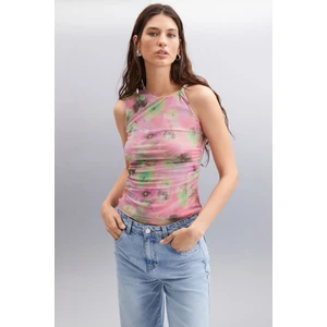 Jerı Kadın Polyester Slim Pembe Bluz