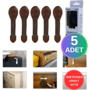 5 Adet Bebek Çocuk Güvenlik Dolap ve Çekmece Kilidi Çok Amaçlı Çocuk Kilit Süper Üstün Yapışma