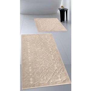 Cotton Crafty Pamuk Dokuma Banyo Paspas Seti, Banyo Halısı Lara 2 Li Set 60 x 100 - 60 x 50