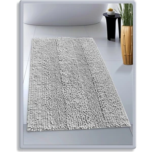 Pamuk Tafting Su Emici Banyo Paspas Seti, Banyo Halısı Makarna 60 x 100  cm