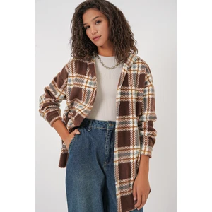 0710 Kapüşonlu Oversize Gömlek - Antrasit