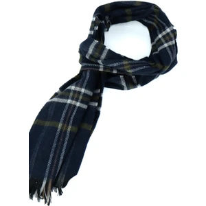 Erkek Kışlık Atkı Kalın Pamuklu Triko Örme Lion Ekose Desenli Sıcak Tutar Rüzgar Geçirmez