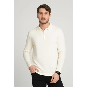 Alexandergardı Fermuarlı Polo Yaka Kazak (E23-6702)