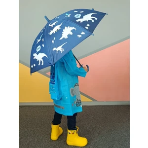 Yağmurda Rengi Değişen Lacivert Erkek Çocuk Şemsiye