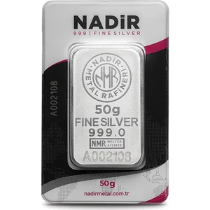 Harem Altın 50 Gram Gümüş Külçe