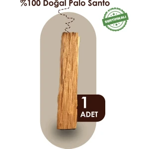 Hediyelik Palo Santo Ağaç Tütsü 1 Adet Sertifikalı (Peru)