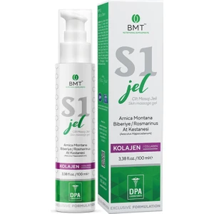 S1 Masaj Jeli 100 ml Glukozamin Kolajen Bromelain Hyaluronik Asit Kondroitin Boswellia Kafur Krem