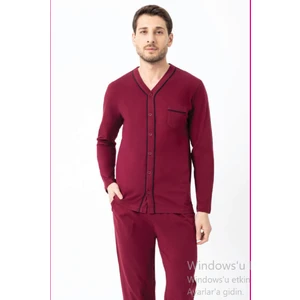 Erkek Boydan Düğmeli Pijama Takımı