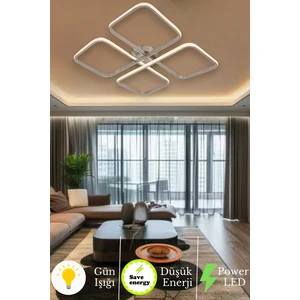 Novem Modern Plafonyer Ultra Süper Gün Işığı Ledli Avize Gün Işığı