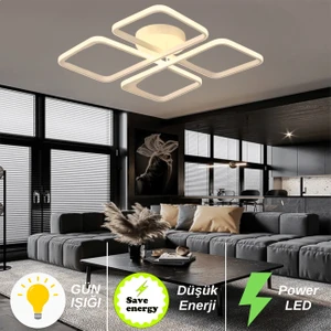 Novem Modern Plafonyer Ultra Süper Gün Işığı Ledli Avize Gün Işığı