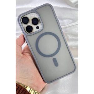 iPhone 14 Pro Max - Yükseltilmiş Kamera Korumalı Buzlu Sararmaz Kablosuz Magsafe Özellikli Vio Kılıf