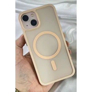 iPhone 15 - Yükseltilmiş Kamera Korumalı Buzlu Sararmaz Kablosuz Magsafe Özellikli Vio Kılıf