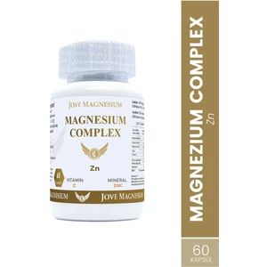 Magnezyum Complex 60 Capsul / Magnezyum Biglisinat, Malat,  Sitrat +Çinko ve C Vit.