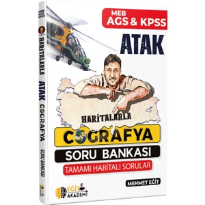 Mehmet Eğit MEB-AGS KPSS Haritalarla Atak Coğrafya Soru Bankası