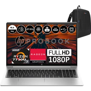 Hp Probook 455 G10 Amd Ryzen 7 7730U 16GB 512GB SSD Amd Radeon™ Graphics Windows 11 Pro 15.6" Fhd Taşınabilir Bilgisayar 9G1G8ETP07+ Zetta Çanta