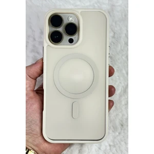 iPhone 16 Pro Max - Yükseltilmiş Kamera Korumalı Buzlu Sararmaz Kablosuz Magsafe Özellikli Vio Kılıf