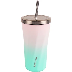 Paslanmaz Çelik Renk Geçişli Pipetli Mug Termos 500 ml No:79