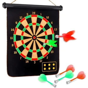 Mıknatıslı Manyetik Dart Katlanabilen Hedef Tahtası Magnet Ok Atma Dartboard Eğlenceli Oyun