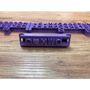 Kurabiye/pasta Harf Baskı Seti