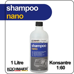 Şampuan Nano Oto Araç Cilalı Ph Nötr Kostiksiz Şampuan Temizleyici Kopüklü Konsantre 1:60 1 Litre