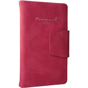 Victoria's Journals Sert Kapak Mıknatıslı Cep Defteri 9,6X16,6 cm 96 Yap. 80 Gr. Çizgili Fuşya
