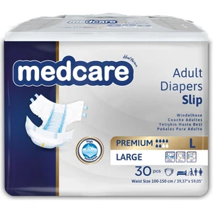 Premium Bel Bantlı Hasta Bezi 6 Damla Large Beden 30'lu 3 Paket 90 Adet