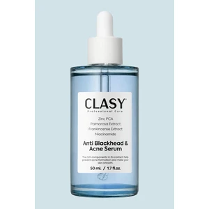 Clasy Care Çinko PCA'lı Akne ve Siyah Nokta Karşıtı Serum – Tüm Cilt Tipleri için Derin Temizlik ve Bakım, 50 ml