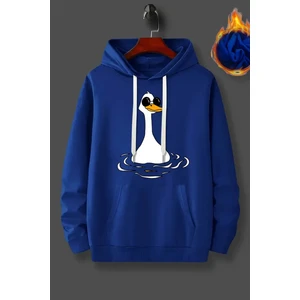 Uygun Tarz Duck Baskılı Oversize Sweatshirt