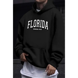 Uygun Tarz Florida Baskılı Oversize Sweatshirt