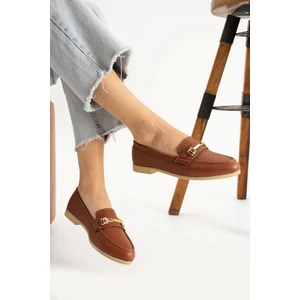 Kadın Babet Toka Detaylı Şık Anatomik Babet Ayakkabı Rahat Taban Günlük Iş Ofis Babet